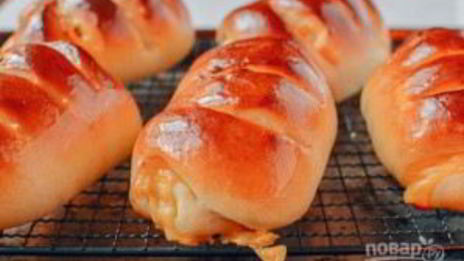 булочки с ветчиной и сыром