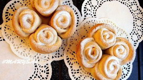 булочки ванильные на топленом молоке