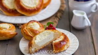 Домашние ватрушки с творогом