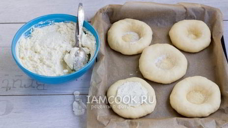 домашние ватрушки с творогом