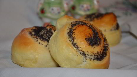 дрожжевые булочки с маком