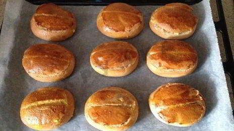 фаршированные булочки малятко с яблоками и корицей