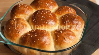 Итальянские булочки Данубио с сыром и ветчиной