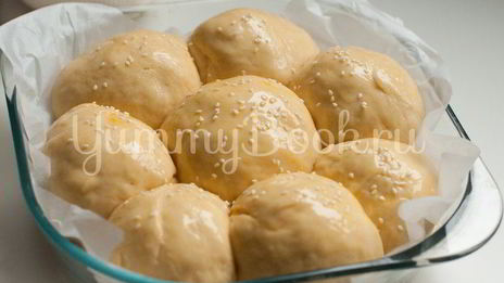 итальянские булочки данубио с сыром и ветчиной