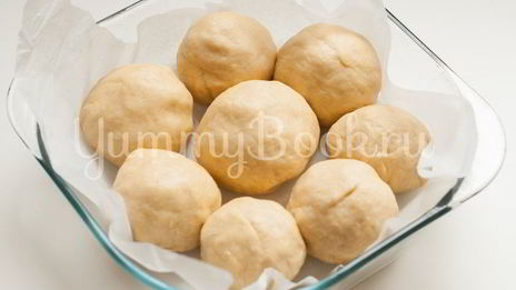 итальянские булочки данубио с сыром и ветчиной