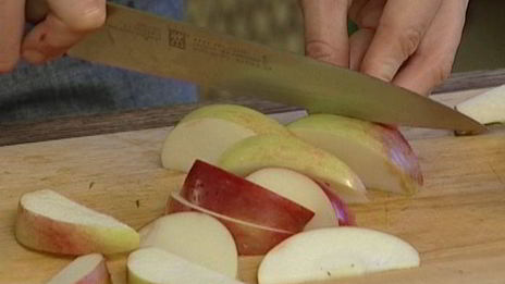 круассаны с яблоками