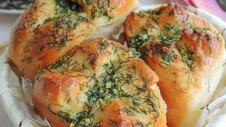 Пампушки чесночно-укропные