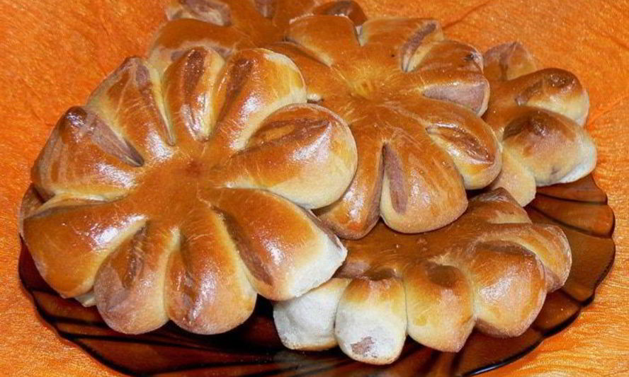 Рецепт плюшек цветы