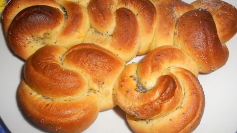 постные тыквенно-маковые булочки