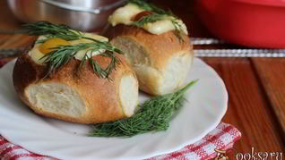 Рыбный жюльен в булочках