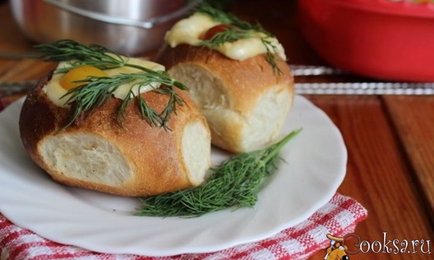 Рецепт рыбного жюльена в булочках