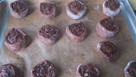 шоколадные булочки с начинкой