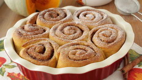 тыквенные булочки с корицей