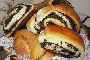 Вкусные булочки из дрожжевого теста с маком