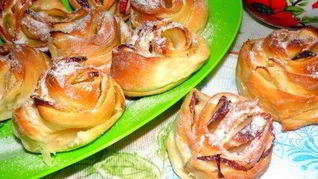 Яблочные булочки