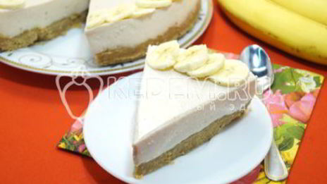 банановый чизкейк с творогом