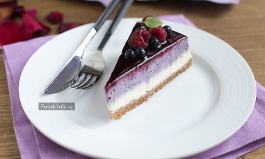 Рецепт черничного чизкейка