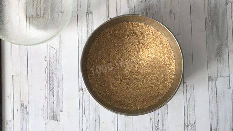 чизкейк без выпечки с творогом и печеньем