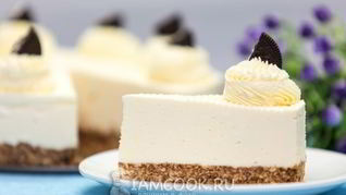 Чизкейк из творога без выпечки с желатином