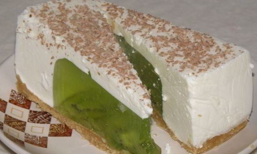 Рецепт чизкейка с киви без выпечки