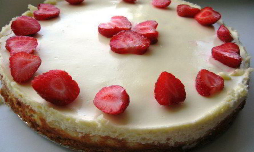 Рецепт чизкейка с клубникой