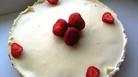 чизкейк с клубникой