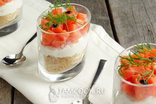 Чизкейк с лососем