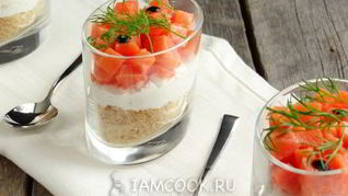 Чизкейк с лососем