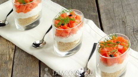 чизкейк с лососем