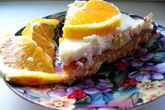 Чизкейк с сыром лабне и апельсинами