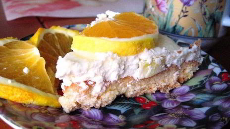 чизкейк с сыром лабне и апельсинами