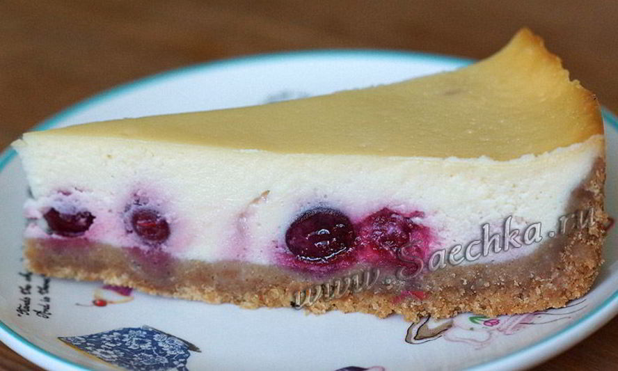 Рецепт чизкейка с вишней