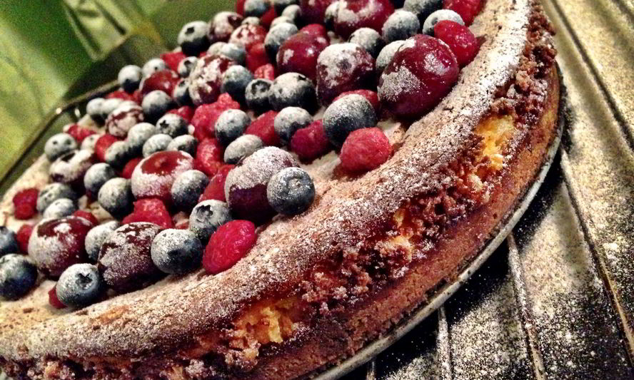 Рецепт чизкейка с ягодами