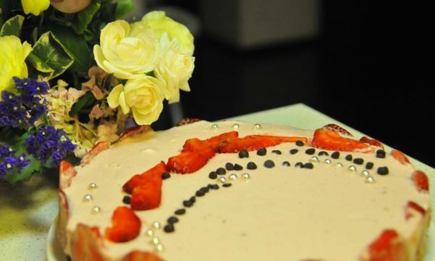 Рецепт клубничного чизкейка с маршмеллоу