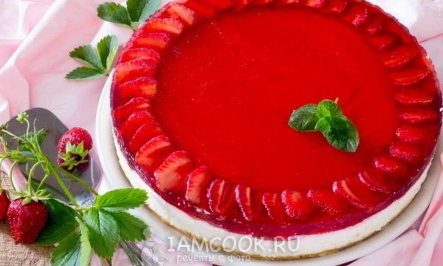 Рецепт клубничного чизкейка