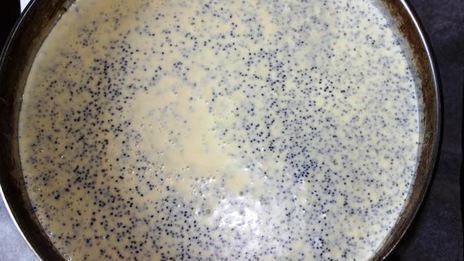 маковый чизкейк под лимонно-сметанным топпингом