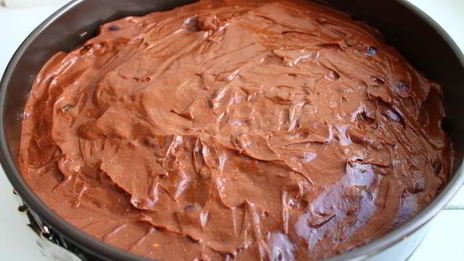 шоколадный чизкейк с вишней