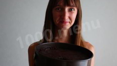 шоколадный чизкейк с вишней