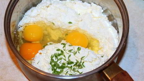 сырный чизкейк с крабовыми палочками