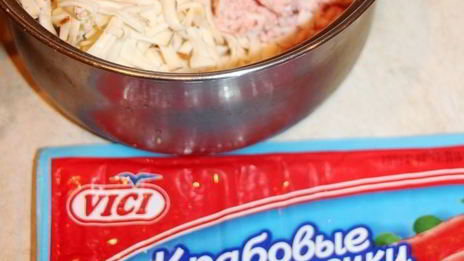 сырный чизкейк с крабовыми палочками