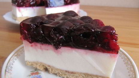 творожный чизкейк с вишней без выпечки