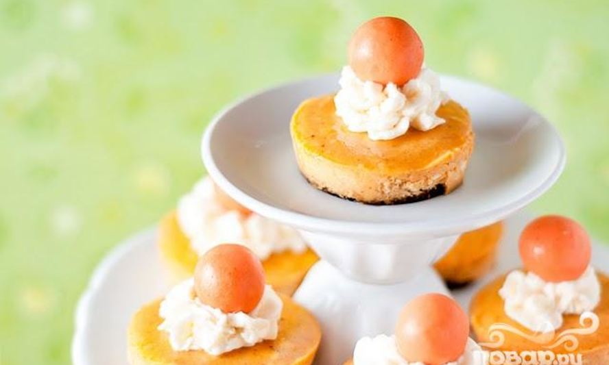 Рецепт тыквенных чизкейков-мини