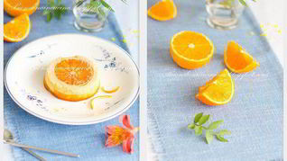 Воздушный перевернутый чизкейк с апельсином и лимоном