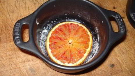 воздушный перевернутый чизкейк с апельсином и лимоном