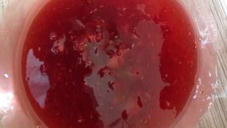 японский чизкейк с ягодным соусом