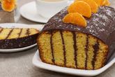Апельсиновый кекс в шоколадной глазури