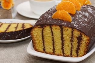 Апельсиновый кекс в шоколадной глазури