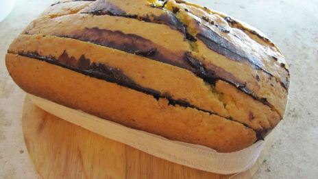 апельсиновый кекс в шоколадной глазури