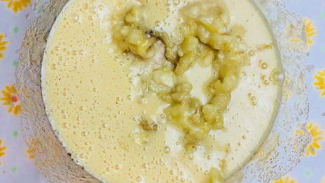 банановый кекс с голубикой на растительном масле