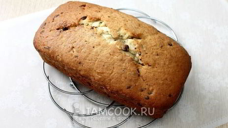 банановый кекс с шоколадной крошкой